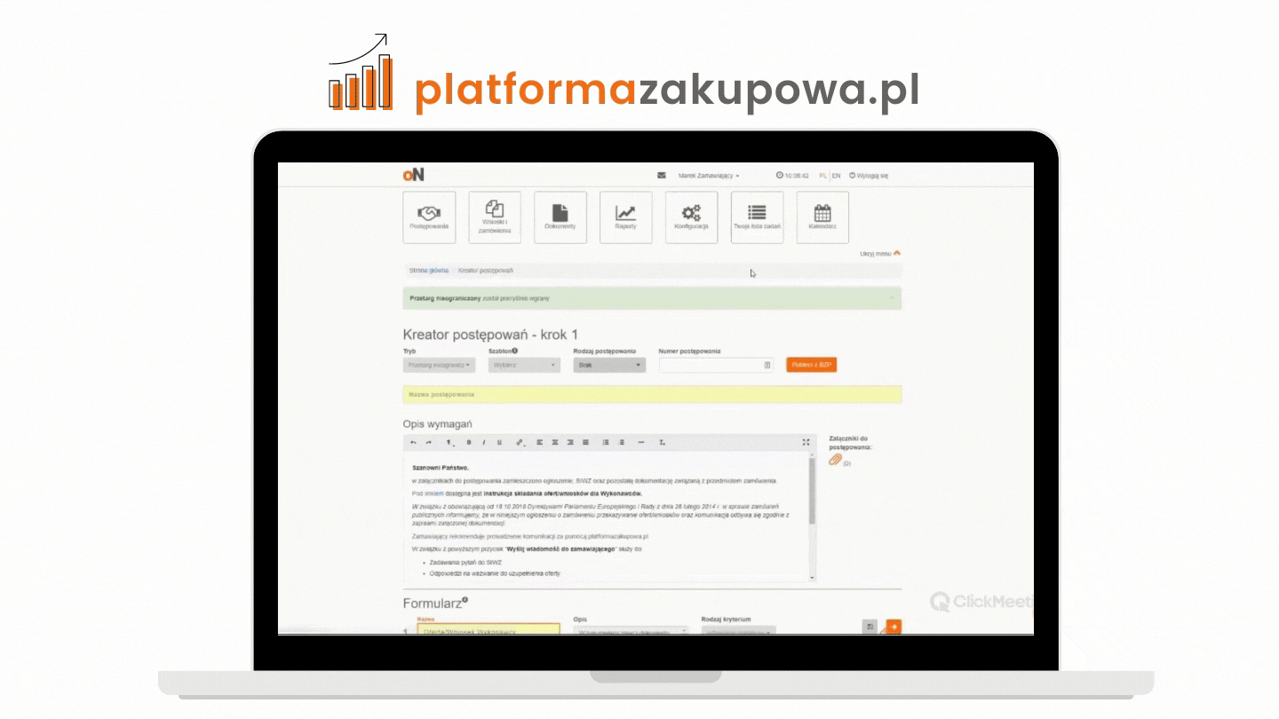 PRZETARGowapl Platforma zakupowa PRZETARGowapl Platforma zakupowa
